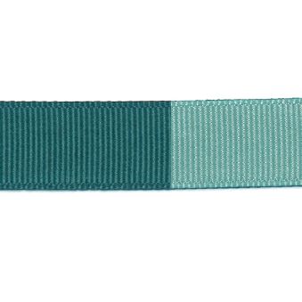Ruban Gros Grain Frou-Frou 16mm bicolore Uni Turquoise foncé 4719-16-11 petite image